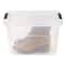 IRIS® 20.5qt. Buckled Clear Boxes with Clear Buckle Lids, 6ct.